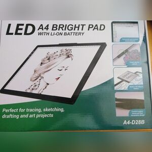 LED A4 Bright Pad for Tracing Pad - Black